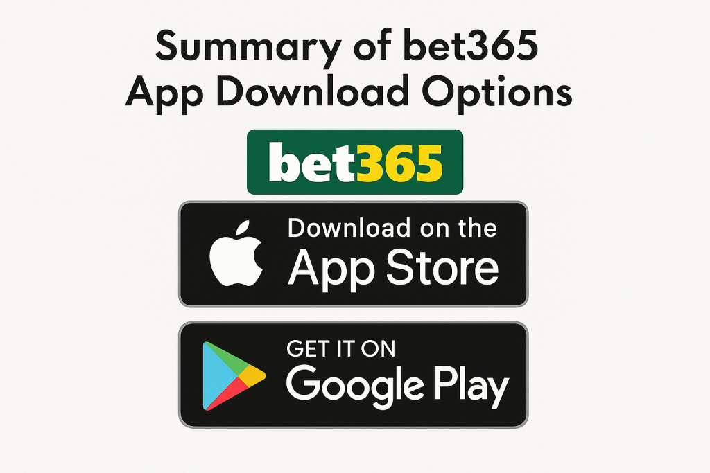 Summary of Bet365 app download options