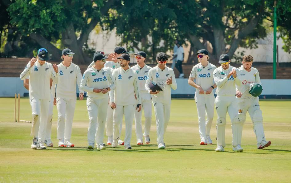 New Zealand crush Zimbabwe by an innings and 359 runs, achieving their largest-ever Test cricket victory.